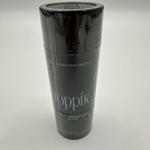 Toppik Hair Building Fibers Instant Thicker, Concealer, Black, 0.97 oz Full Size